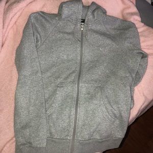 Heather gray Nike zip up hoodie size M women